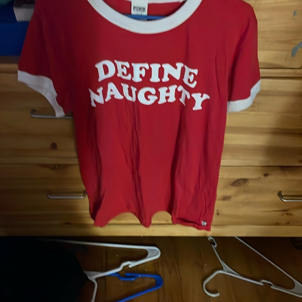 Christmas Pink: Define Naughty shirt